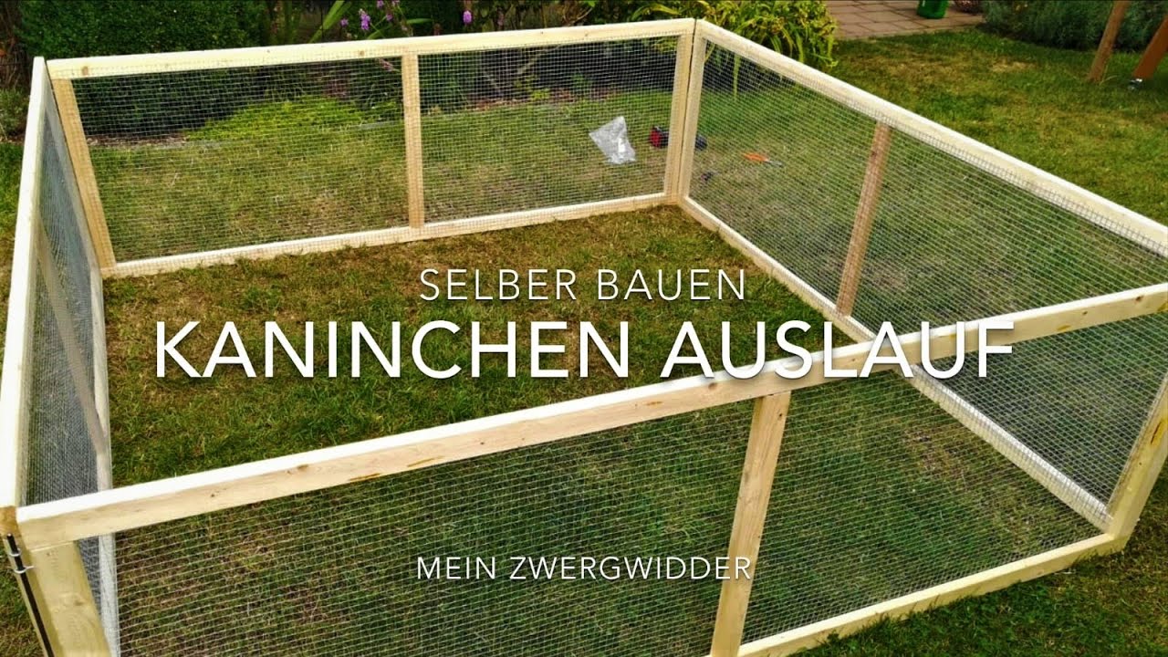 Kaninchen Auslauf selber bauen