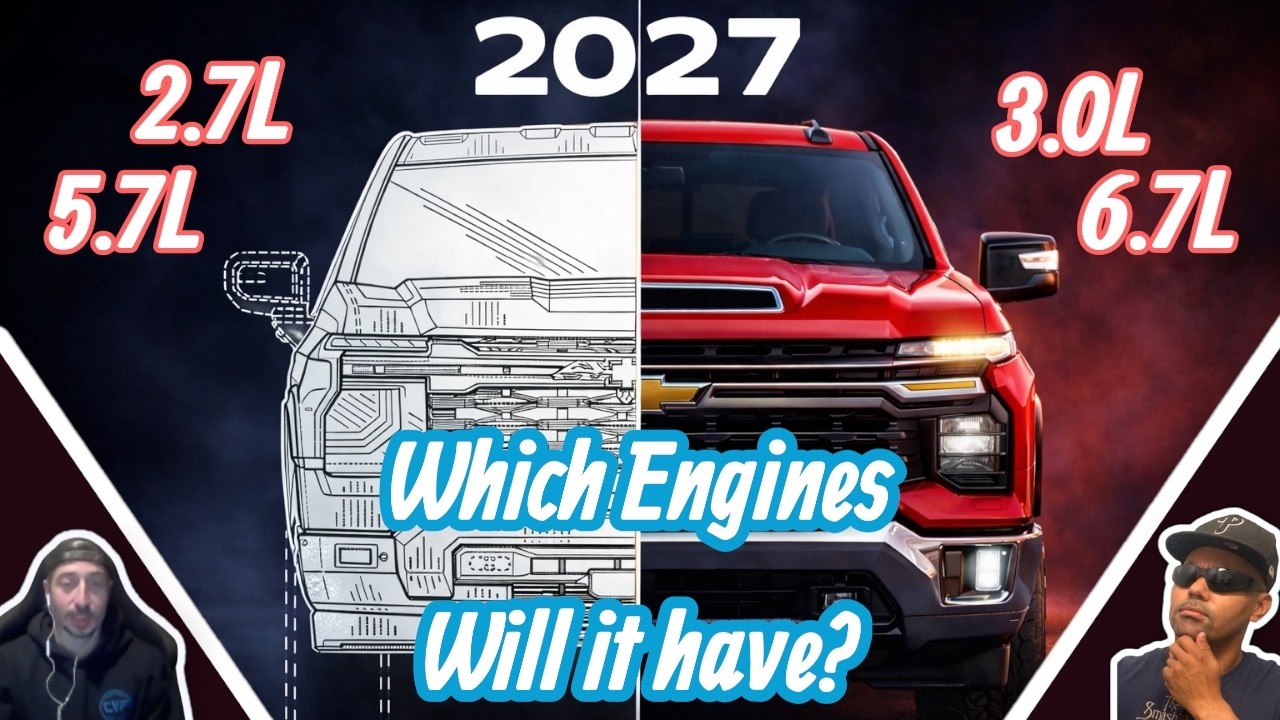 Какие двигатели будут установлены на следующее поколение Chevy Silverado 2027 года?