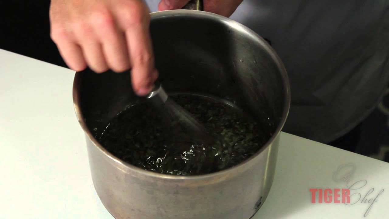 How to Make Pure Basil Oil by Chef Dangoor -- TigerChef
