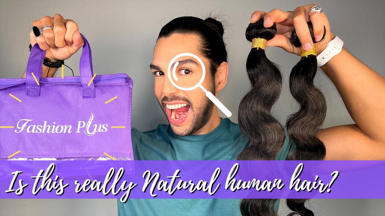 FASHION PLUS hair review!!! Full Unbox + Heat Test... Is it real Human Hair?