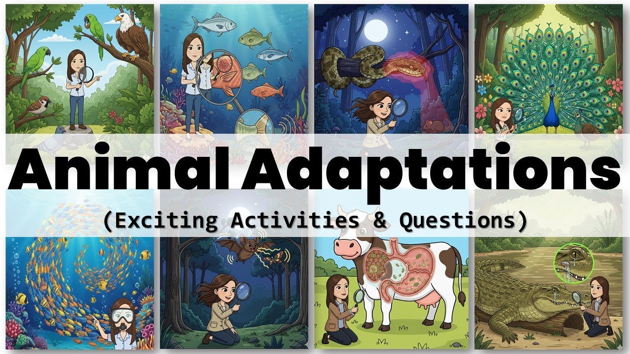 Animal Adaptations (Activities & Questions) | Animals | Science | Matatag | Teacher Beth Class TV