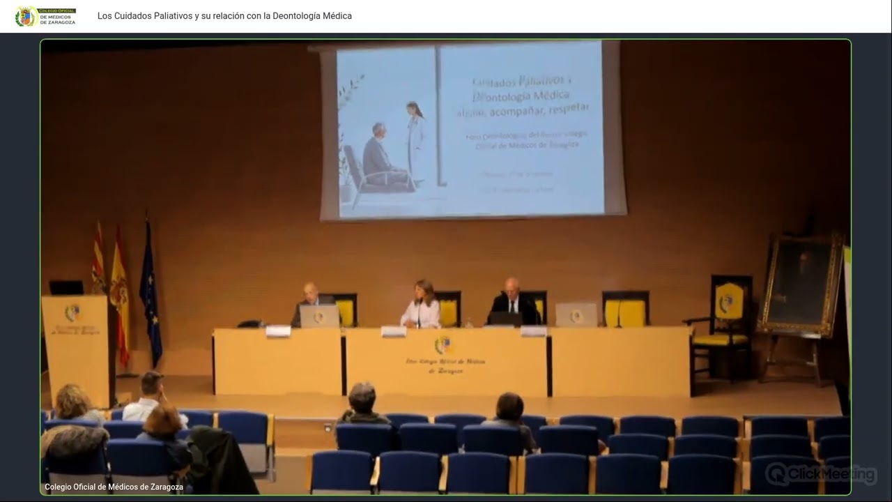 Foro de Deontología Sesión 3. 17-12-2025 Cuidados Paliativos y su relación con la Deontología Médica