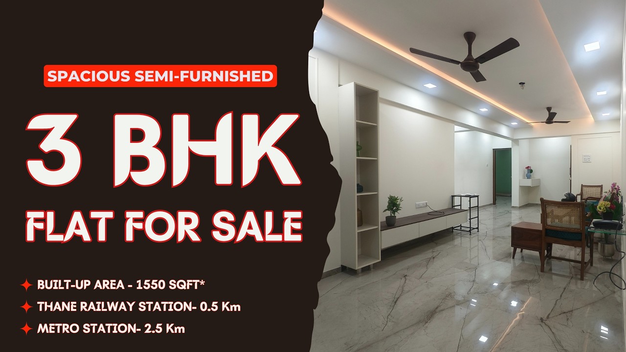 🌊 Luxury 3 BHK Furnished Lake View Flat in Thane West | Elite City Living #LakeViewHome #ThaneLuxury