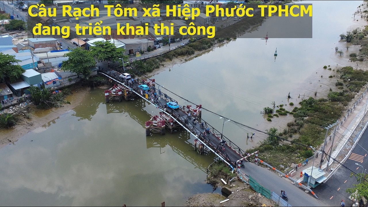 Cầu Rạch Tôm(Lê Văn Lương-Nhà Bè cũ) thi công chậm, cầu Rạch Dơi dự kiến xây trong năm nay #nhabe