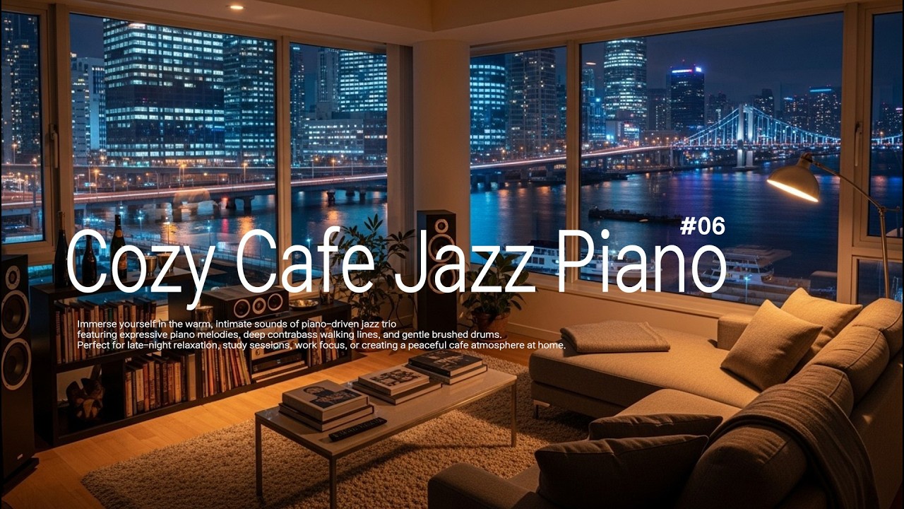 [Playlist] Cozy Cafe Jazz Piano | Smooth Jazz Piano Trio for Relaxation & Study