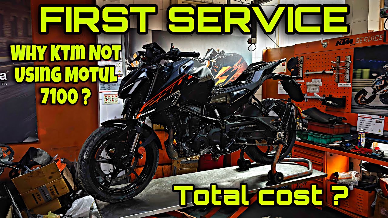 Duke 250 Gen 3 First Service Experience 🙌| Full Cost & Review😱