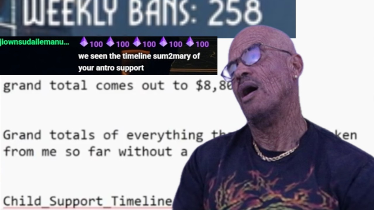 LowTierGod Leaks His Own Child Support Summary & The Trolls Make Him Miserable