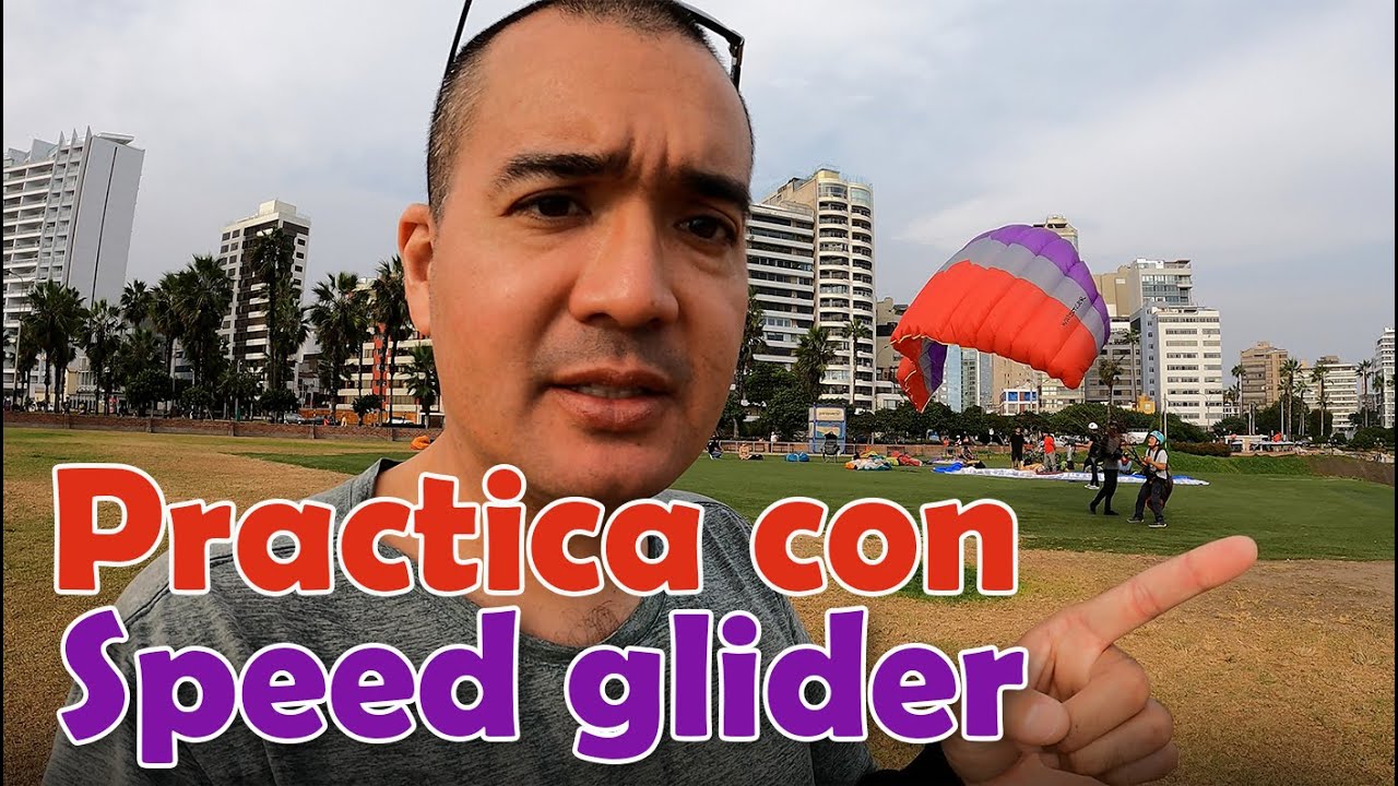 CONTROL DE VELA con mucho viendo usando un SPEED GLIDER