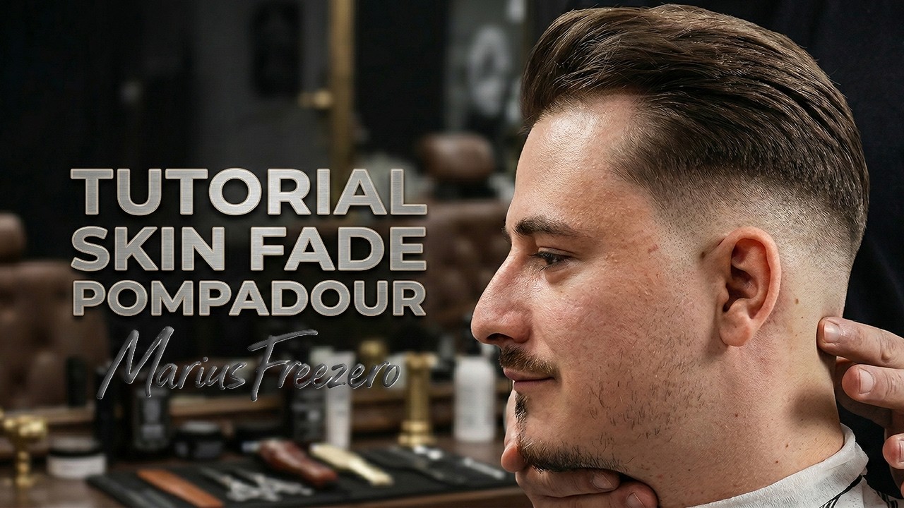 Tutorial Skin Fade Pompadour - Pas cu Pas pentru Începători (50 min de Explicații)