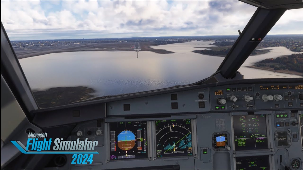 MSFS 2024 From the Flight Deck | Landing at New York JFK 04R | Fenix A320