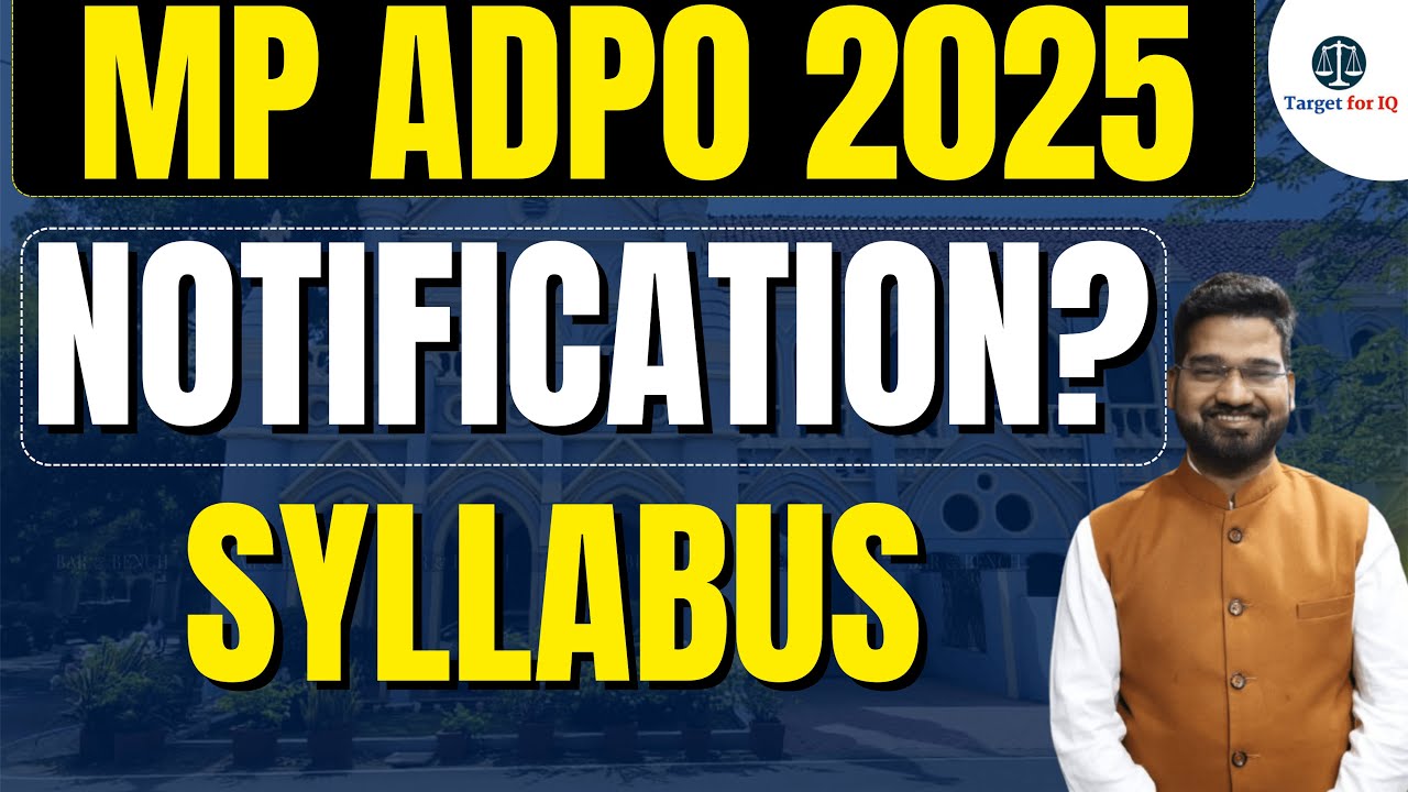 MP ADPO 2025 Notification? | Syllabus, Preparations | Target for IQ
