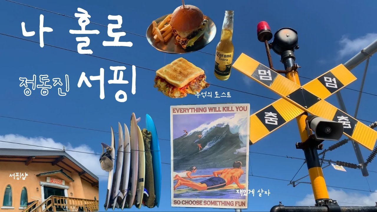나홀로 정동진 서핑🌊| 개고생🐶이었지만 즐거웠다고..