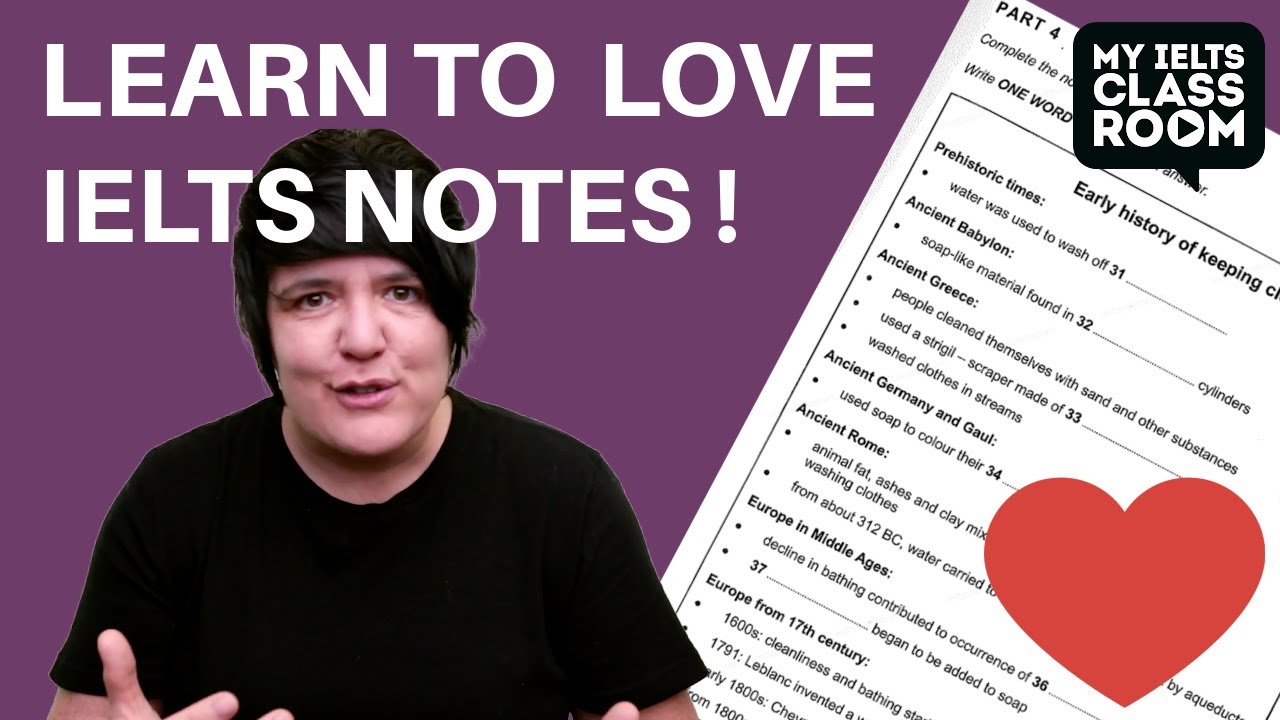 IELTS Listening Part 4 - How to use the notes to follow the lecture!