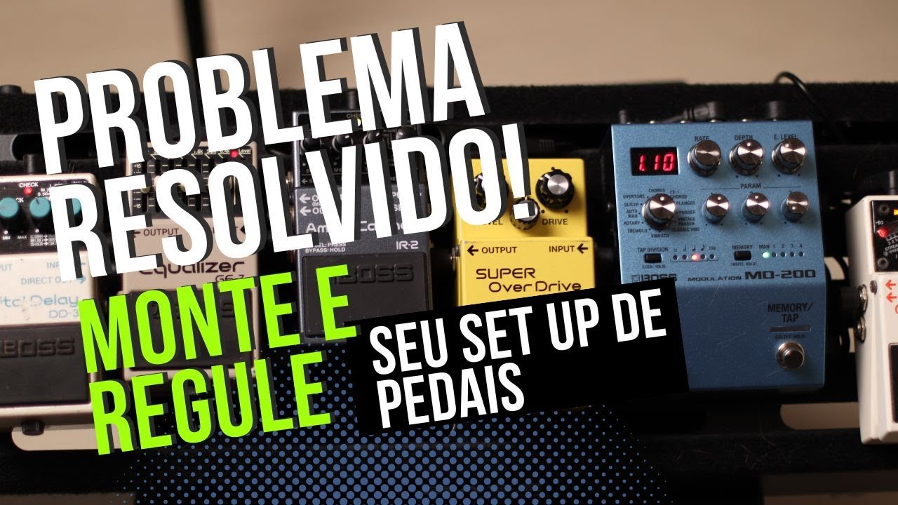 PROBLEMA RESOLVIDO! APRENDA A MONTAR E REGULAR SEU SET DE PEDAIS!