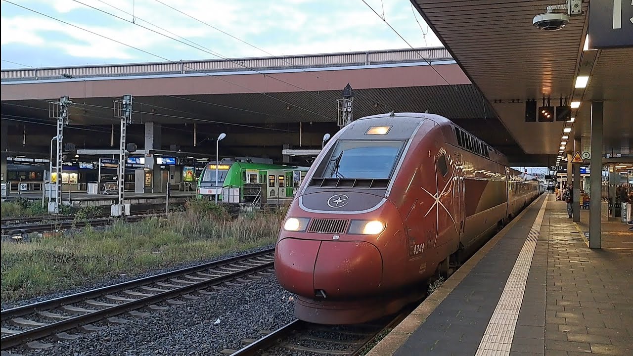 Eurostar Abfahrt nach Paris Nord in Düsseldorf Hbf
