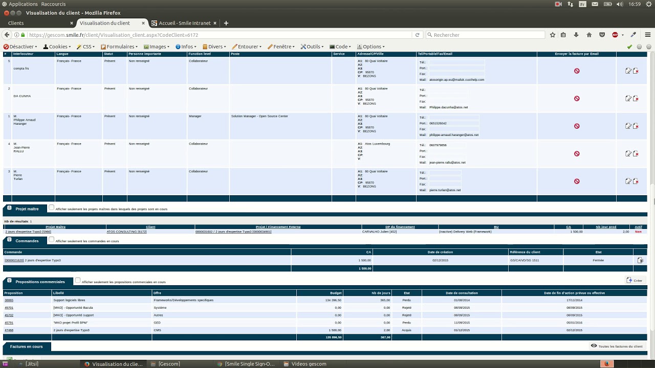 Informations Client