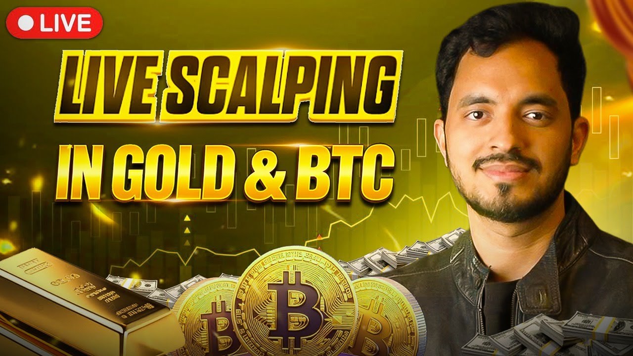 LIVE: Gold Tests $5,400! Trading the War News Liquidity Sweep (XAUUSD & BTC)