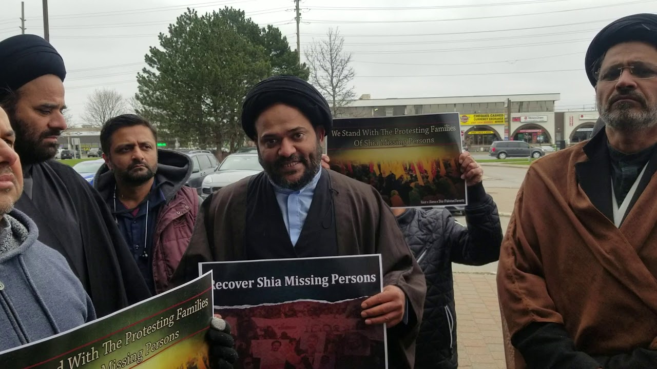 Toronto protest against illegal Shia people detentions by Pakistan Agencies.