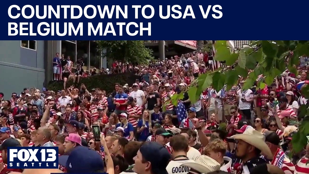 Обратный отсчёт до матча США &mdash; Бельгия в Сиэтле | FOX 13 Seattle