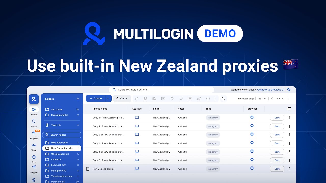 How to use New Zealand proxies in Multilogin &mdash; step-by-step guide