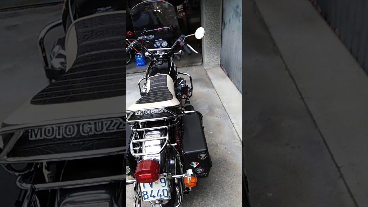 Moto guzzi California 850 del 1981 conservato con motore lucidato