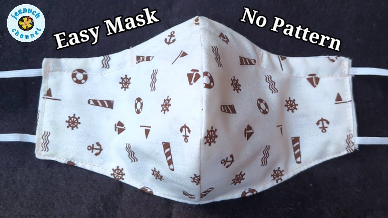 Very Simple Fabric Face Mask | fabric Face Mask Sewing Tutorial | No Pattern!!!