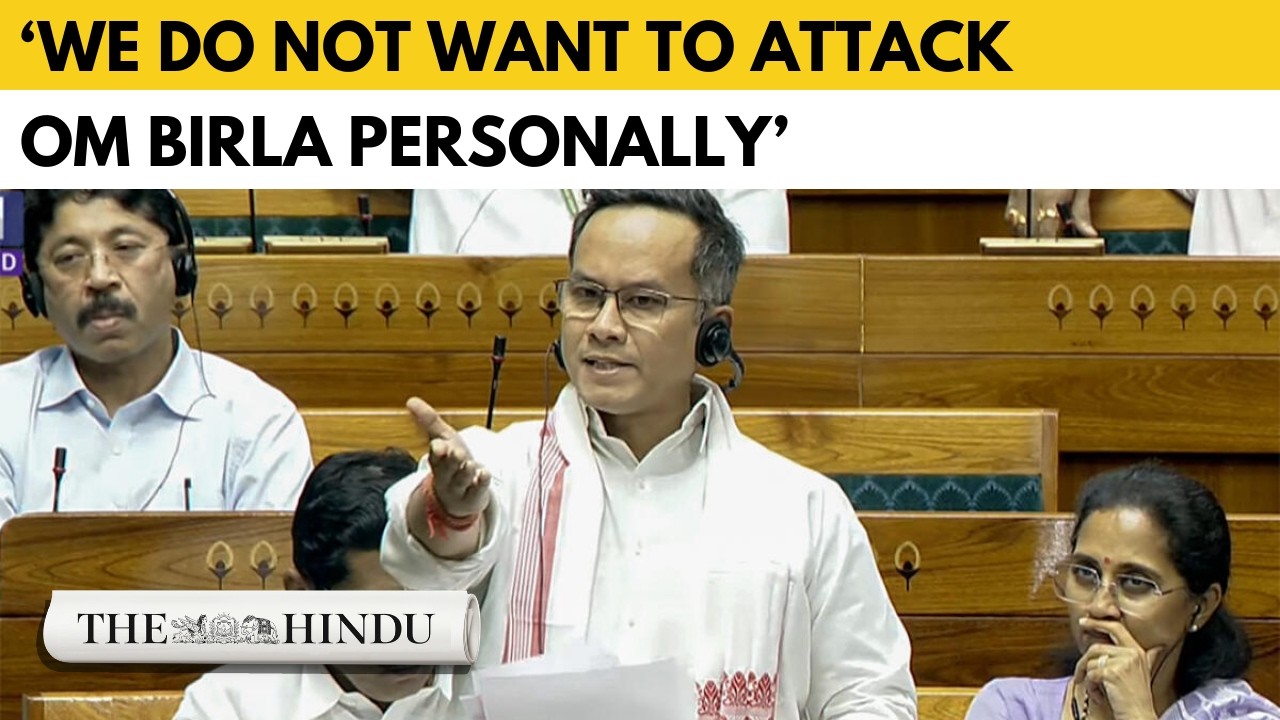 Gaurav Gogoi explains reasons for pushing for Om Birla's removal as Speaker | Lok Sabha