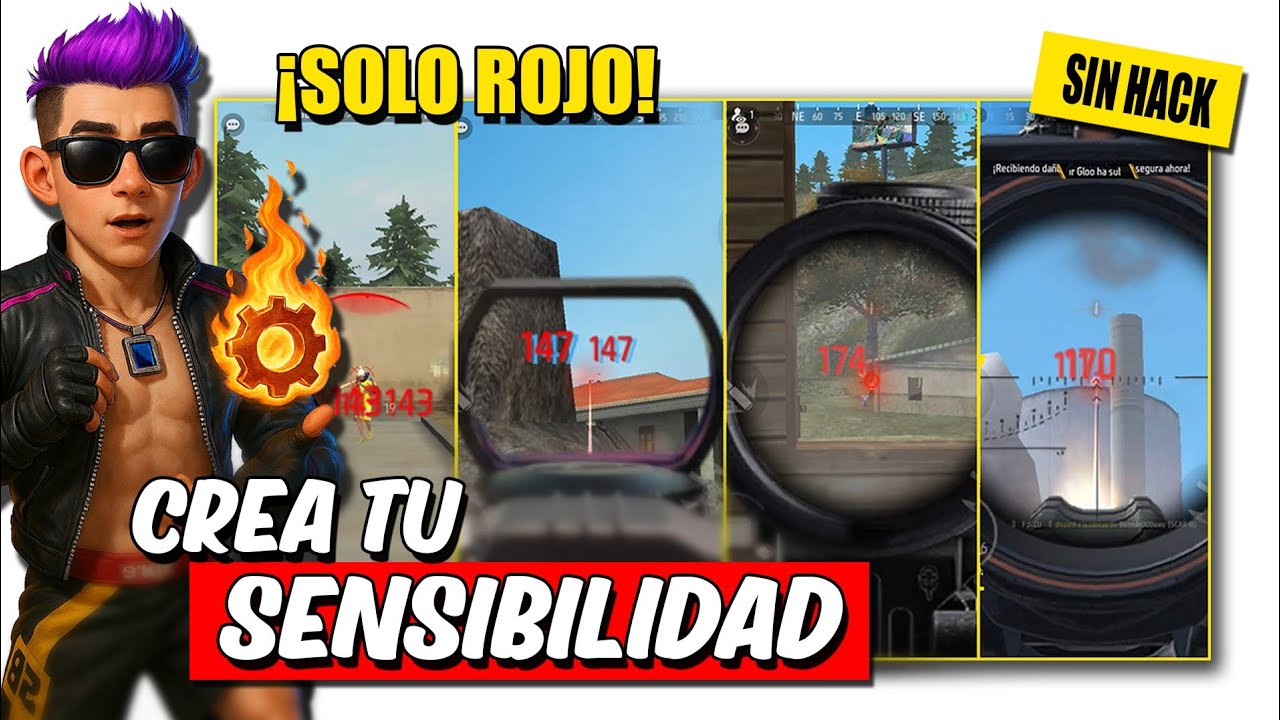 Crea la Mejor SENSIBILIDAD para DAR TODO ROJO en Free Fire 🔥
