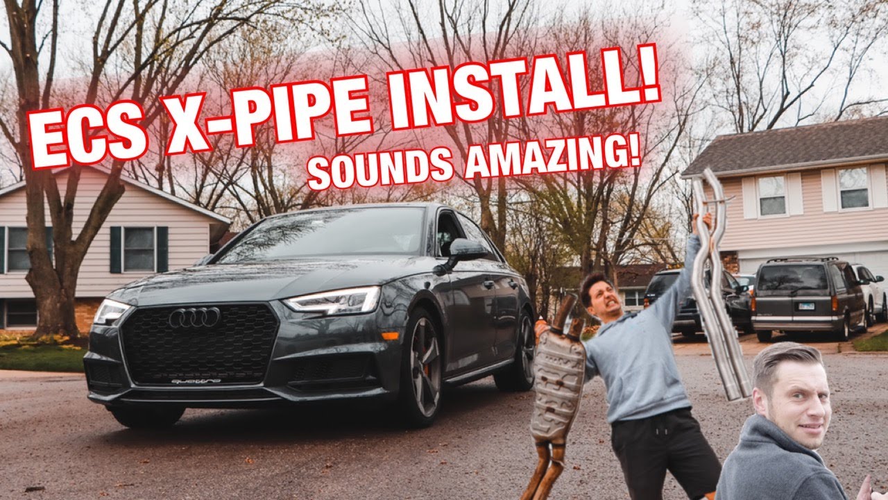 Best Audi B9 S4 Exhaust for $300?! ( ECS X-PIPE INSTALL!)