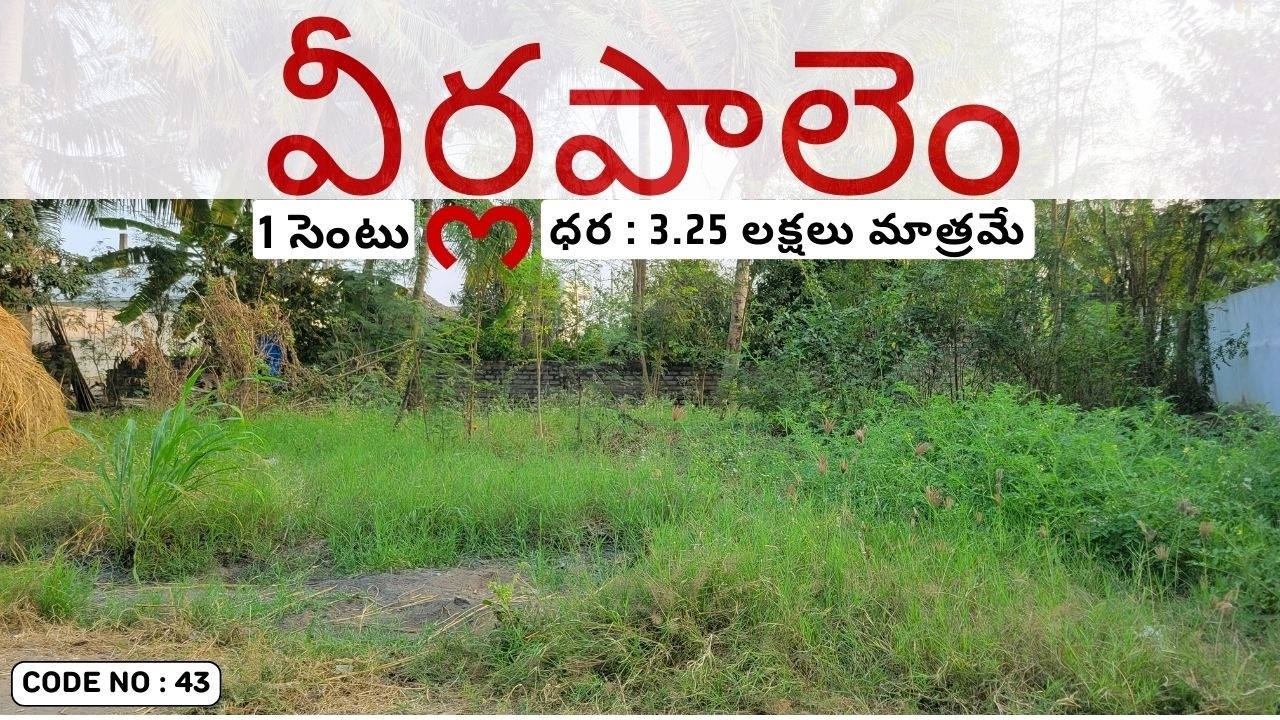 Plot For Sale In వీర్లపాలెం | Veerlapalem Plot for sale | Plots for Sale Near Vijayawada