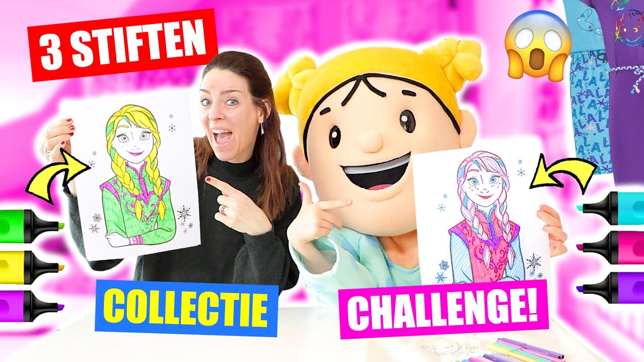 3 STIFTEN CHALLENGE!! *Met De Kleuren Van Onze Nieuwe Zomer Collectie!! ♥DeZoeteZusjes♥