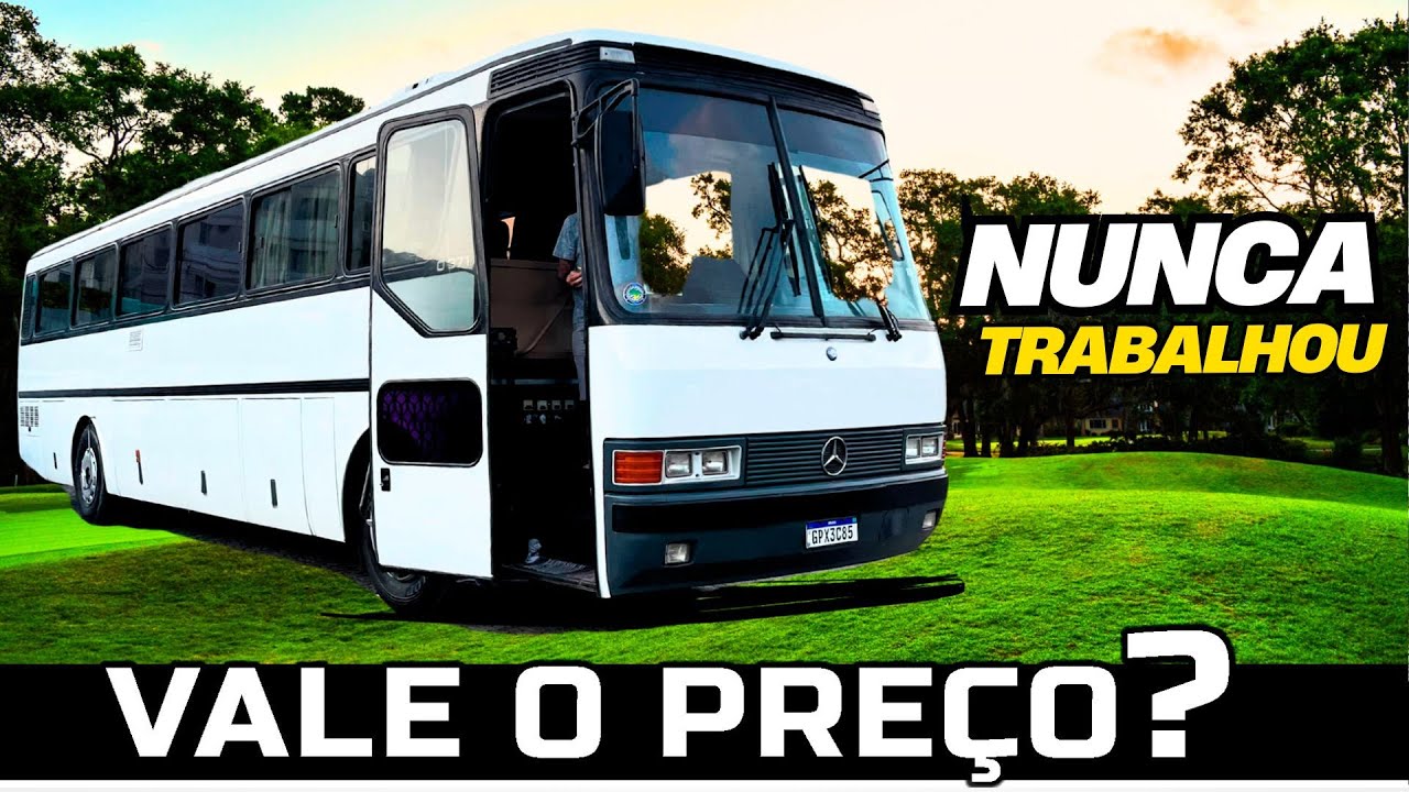 O CURIOSO ÔNIBUS QUE NUNCA TRABALHOU ESTÁ A VENDA MOTORHOME MONOBLOCO MERCEDEZ BENZ O371