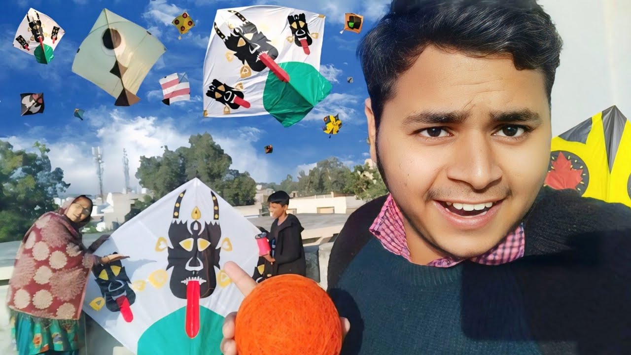 6 Tawa Gudda Biggest Kite Flying 😱 Monofil Gattu Ka Pinna Bhutiya Big kite Flying On Rooftop