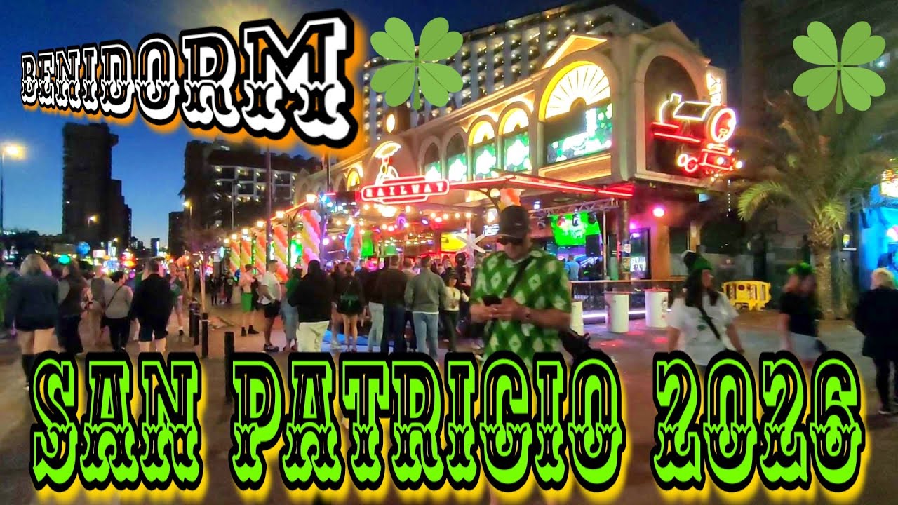 FIESTA DE SAN PATRICIO 2026 #benidorm #sanpatricio #fiesta 