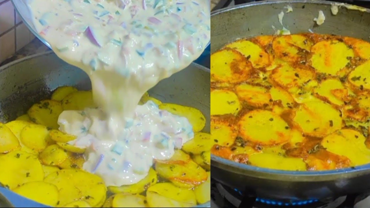 Potatoes with eggs are better than pizza! | cook it almost every day!