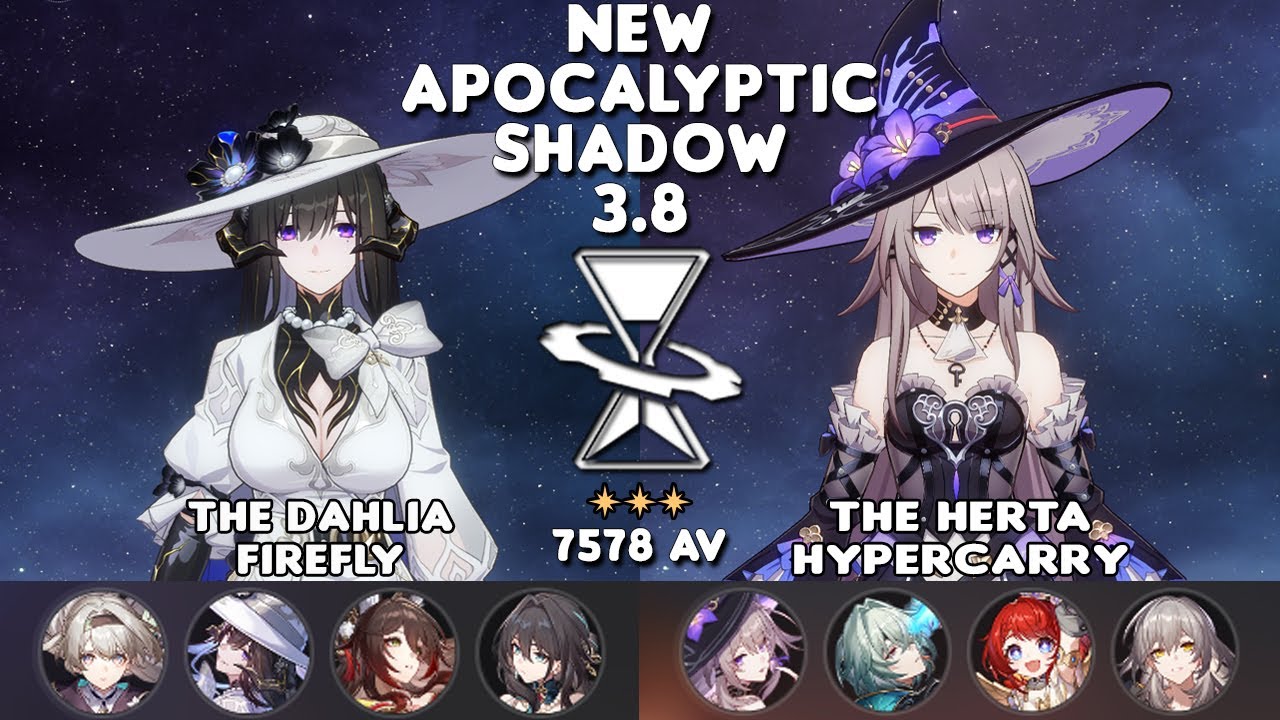 New Apocalyptic Shadow v3.8 | E0S1 The Dahlia & E0S1 The Herta | 7578 AV | Stage 4 - 3⭐| HSR