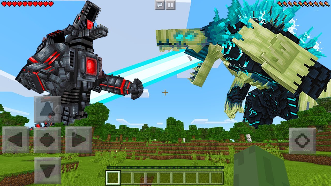 Я нашел WARDENZILLA против REDSTONEZILLA в Minecraft Pocket Edition...