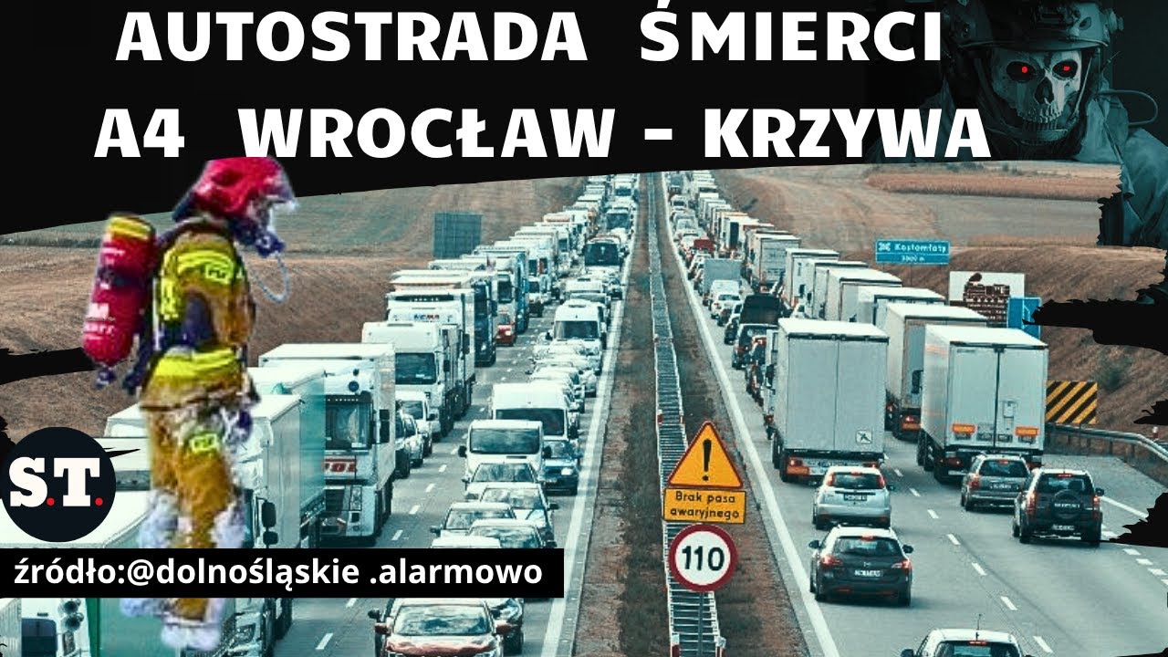 AUTOSTRADA ŚMIERCI .Źródło: Dolnośląskie Alarmowo.