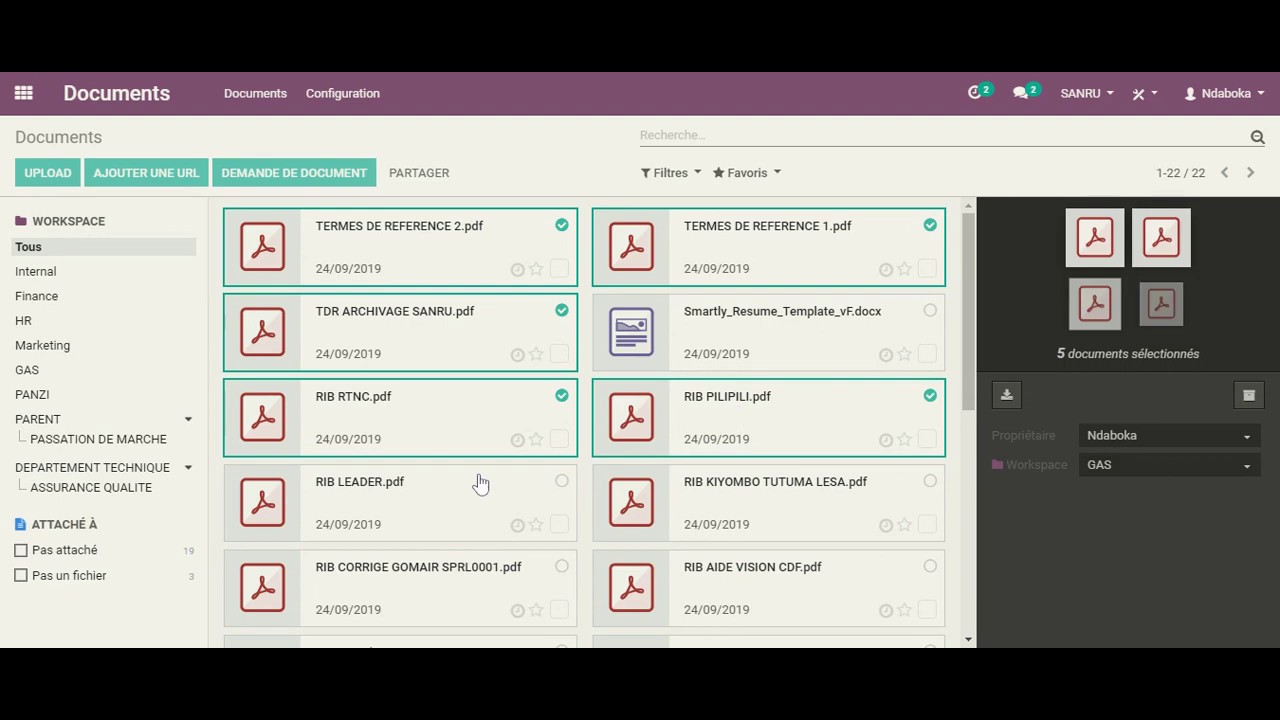 ODOO ARCHIVAGE NUMERIQUE