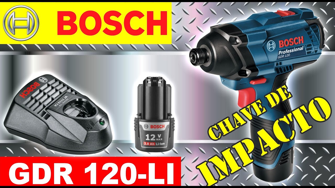 BOSCH GDR 120-LI Professional - Parafusadeira/Chave de Impacto a Bateria - TESTAMOS PARA VOCÊ!