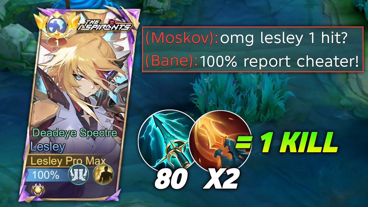 Что за дикарь!! Спасибо, MOONTON, за новую сборку Лесли с ваншотом! | НОВАЯ ЛУЧШАЯ СБОРКА ЛЕСЛИ 2025