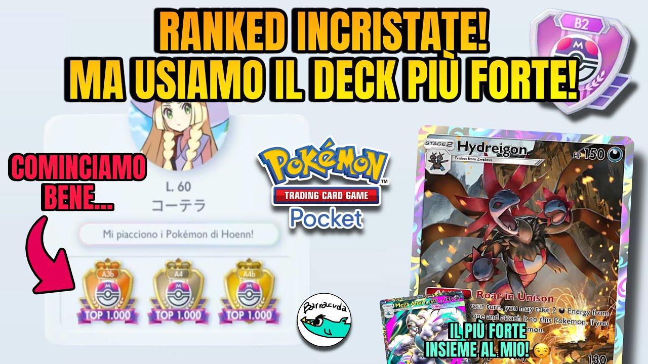 TORNANO LE RANKED! USIAMO IL DECK PIÙ FORTE CONTRO I GIAPPONESI INCRISTATI! Pokemon TCG Pocket!