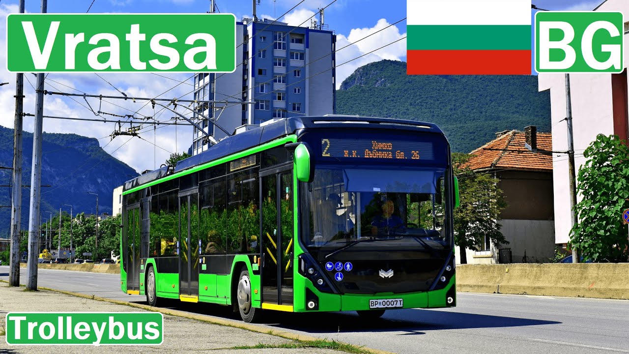 🇧🇬 VRATSA TROLLEYBUS 2024 | Враца Тролейбус【4K】