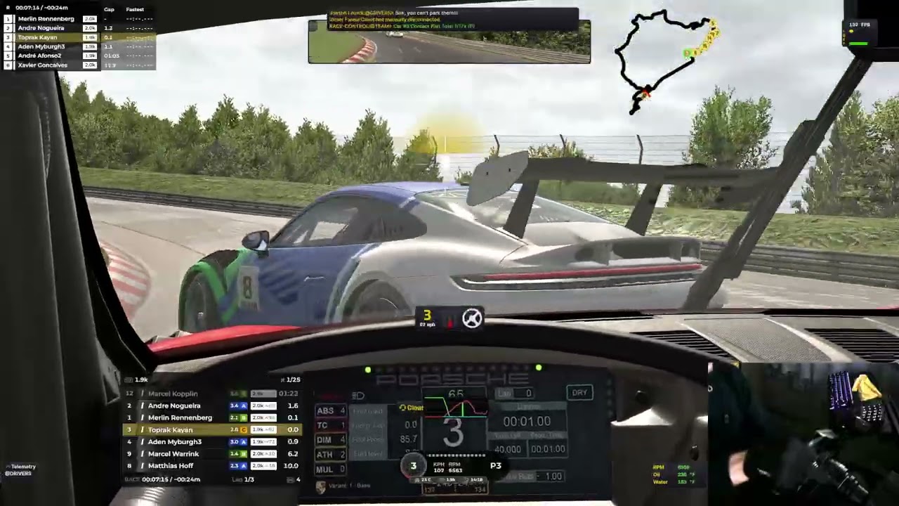 Hata Yok, Baskı Çok  iRacing Nürburgring Yarışı