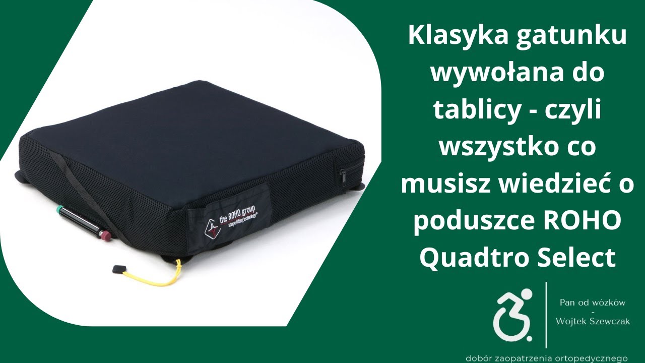 Czy to najlepsza poduszka przeciwodleżynowa do aktywnego wózka?Test ROHO Quadtro - Pan od Wózków