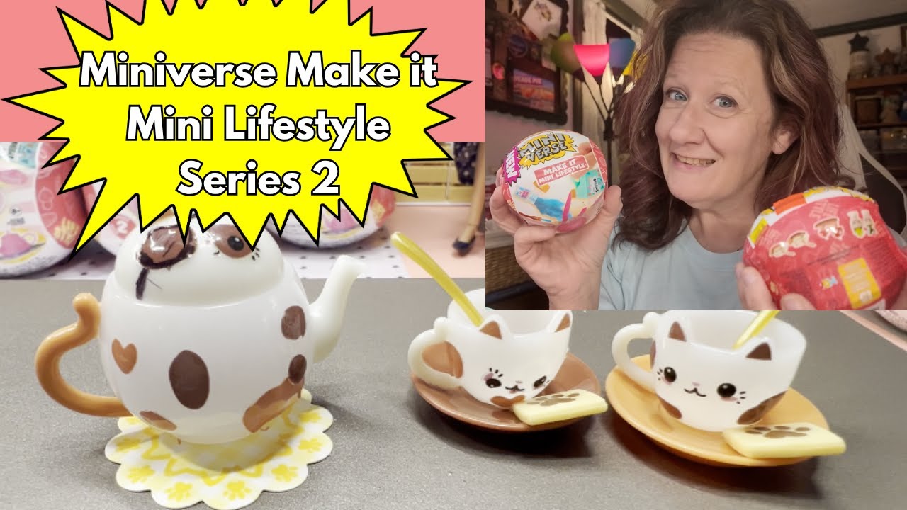 Создаём набор из чайника и чашек для кошек Miniverse Lifestyle Series 2