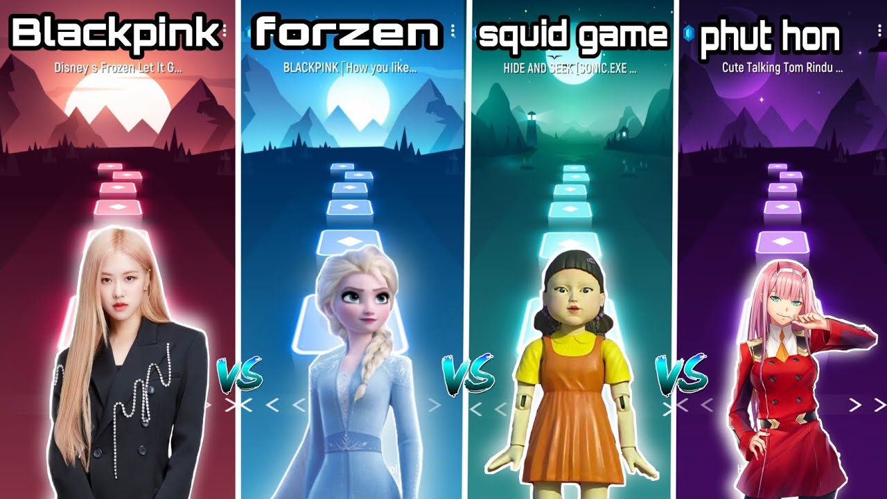 Blackpink vs squid game vs phut hon vs Frozen!!#squidgame#blackpink#phuthonremix#elsa#forzen