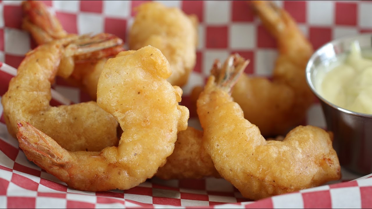 Рецепт жареных креветок в пивном кляре с Old Bay