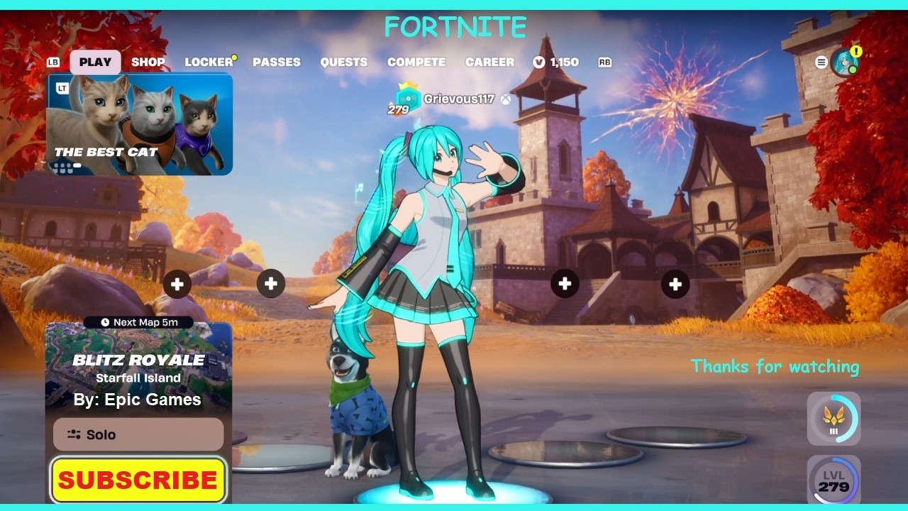 Fortnite: Blitz Royale Solo Gameplay | Hatsune Miku