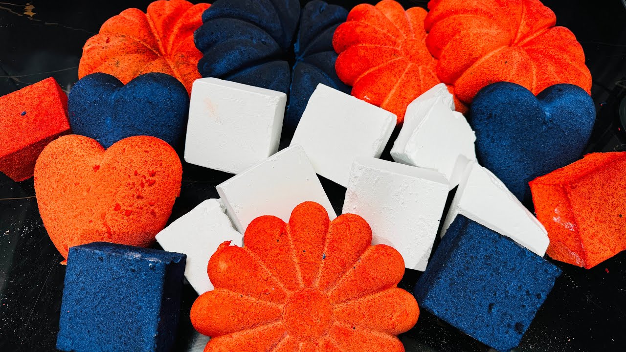 Colorful Dyed Chalk ASMR Reform | Fresh Gym Chalk ASMR Crush 